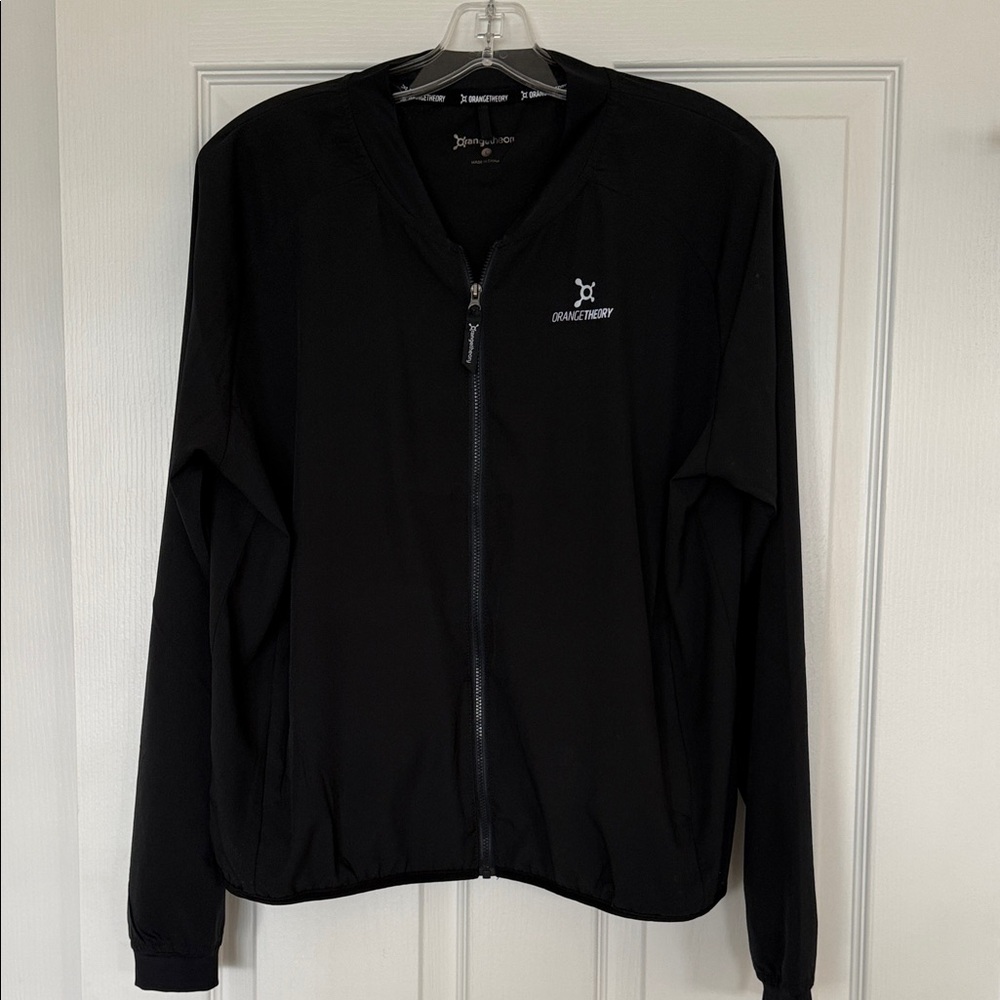 Orangetheory Lightweight Zip Jacket Black Size L Athletic Running Windbreaker